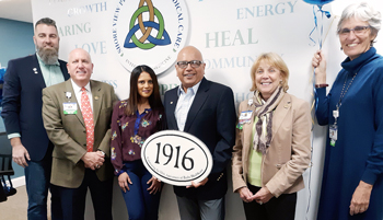 Christian Hudson, Board Chair, Beebe Medical Foundation; Thomas J. Protack, Vice President of Development, Beebe Medical Foundation; Neepa Jani and Uday Jani, MD; Judy L. Aliquo, President & CEO, Beebe Medical Foundation; and Diane Barlow, Gift Planning O