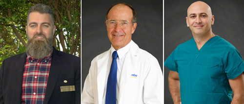 Christian Hudson, Andrew Dahlke, MD; and Mouhanad Freih, MD - new Board members